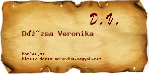 Dózsa Veronika névjegykártya